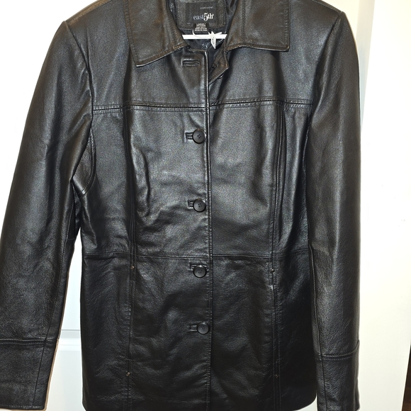 East 5th Jackets & Blazers - East 5th Black Leather Jacket